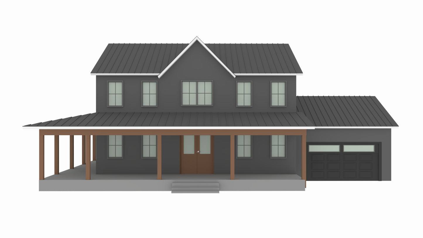 BCO-40126-J Jennifer Barndominium House Plan