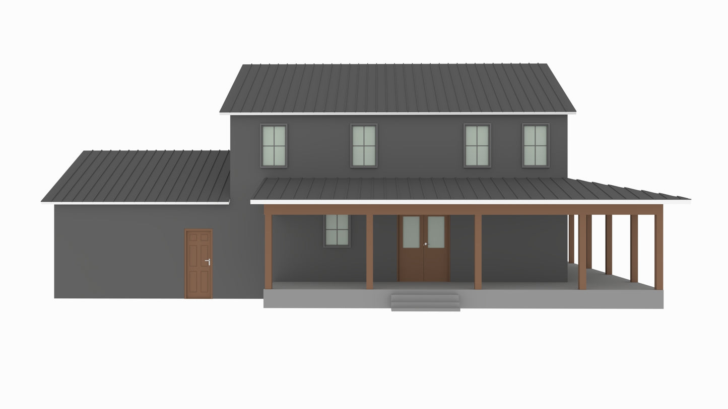BCO-40126-J Jennifer Barndominium House Plan