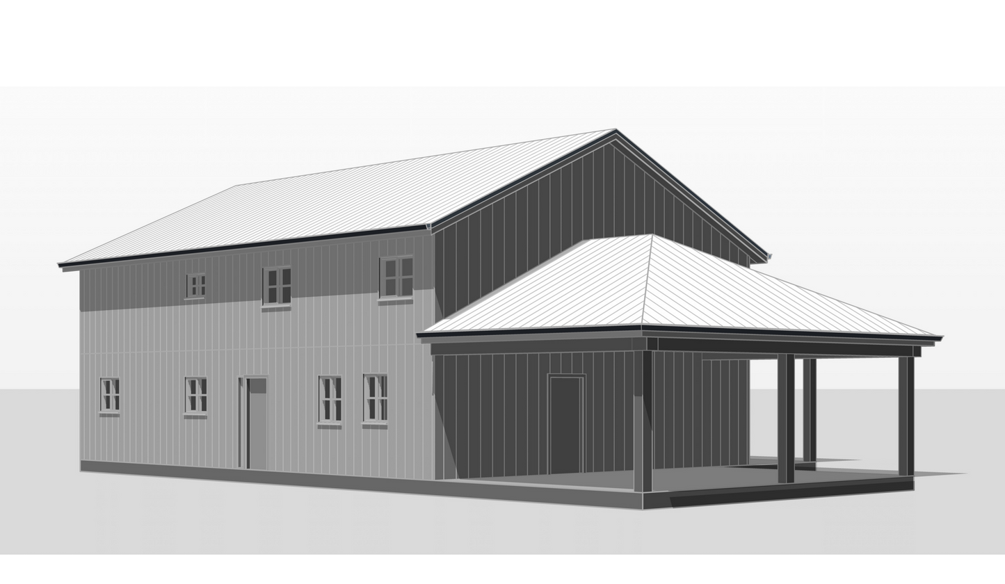 BCO-40126-P Paddock Farmhouse Plan
