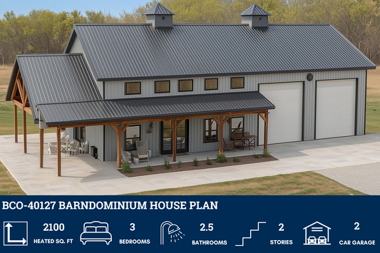 BCO-40127 Barndominium House Plan