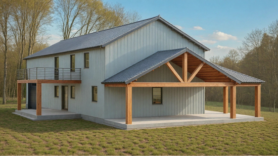 BCO-40127 Fulton Barndominium House Plan – Barndominium Plans