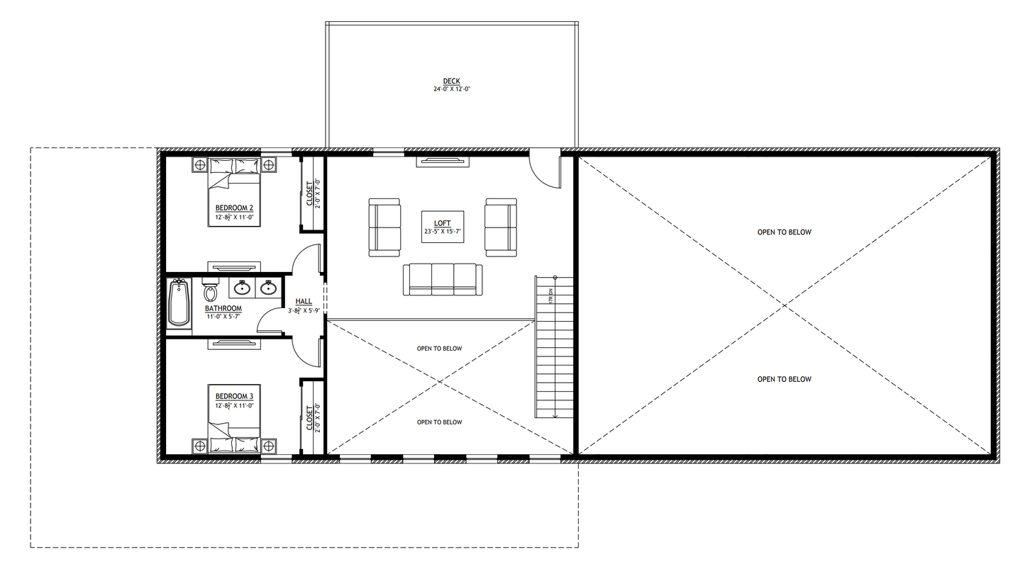 BCO-40127 Fulton Barndominium House Plan