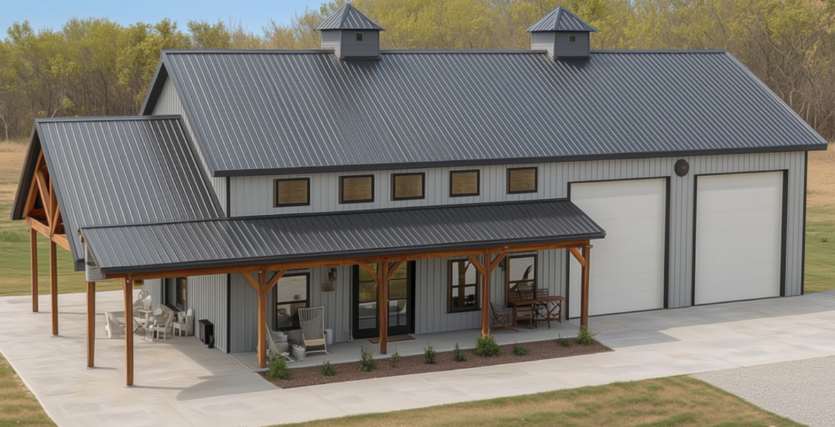 BCO-40127 Fulton Barndominium House Plan – Barndominium Plans