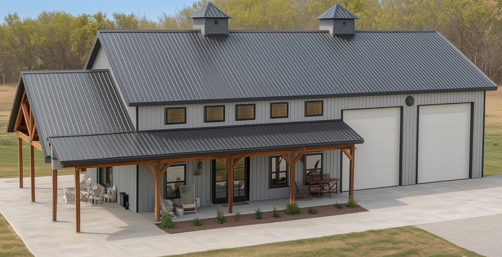 BCO-40127 Fulton Barndominium House Plan – Barndominium Plans