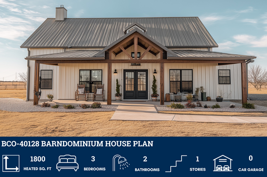 BCO-40128 Barndominium House Plan