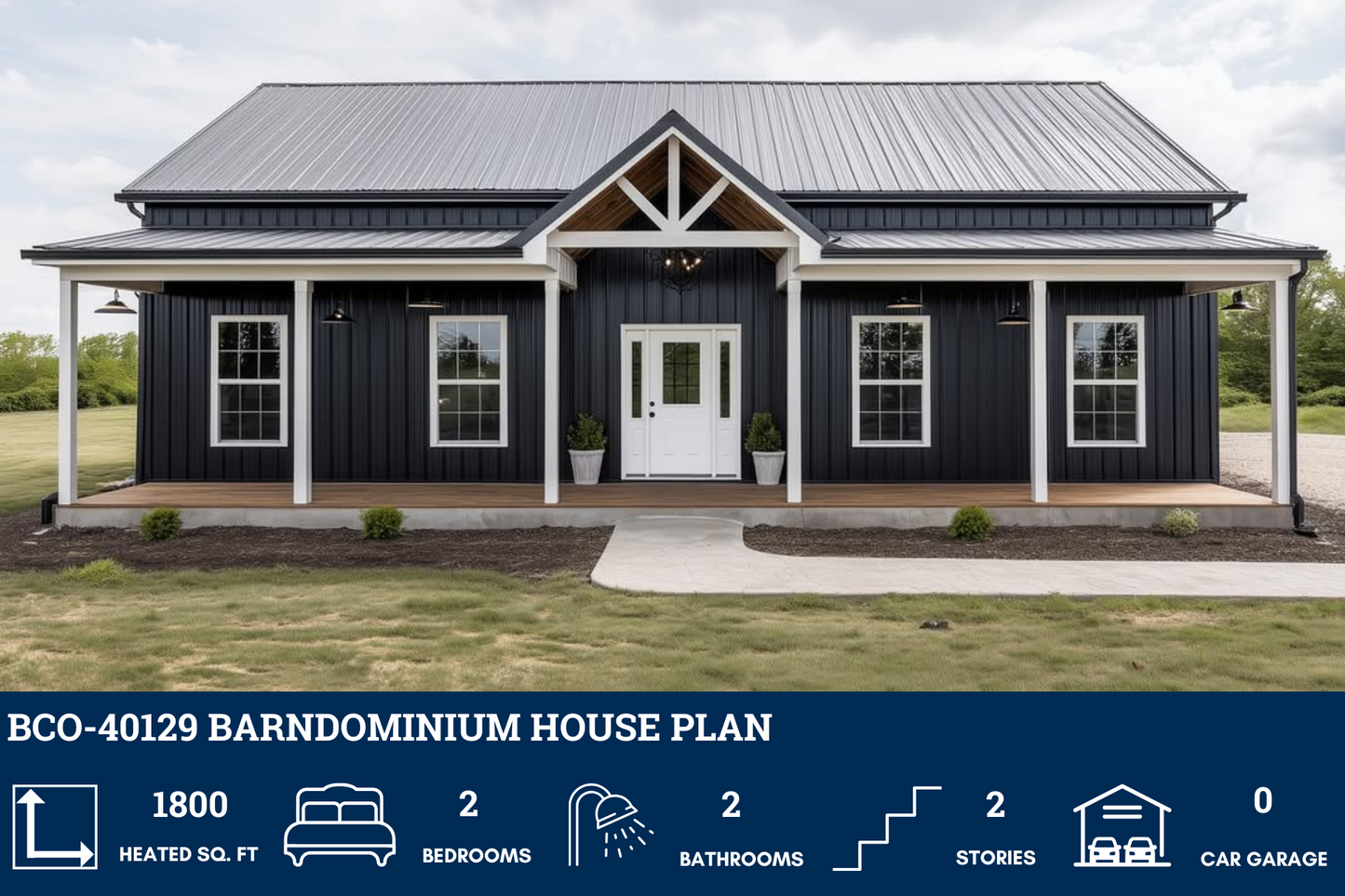 BCO-40129 Barndominium House Plan