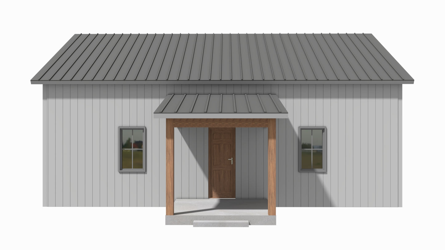 BCO-40131-A Angelo Barndominium House Plan