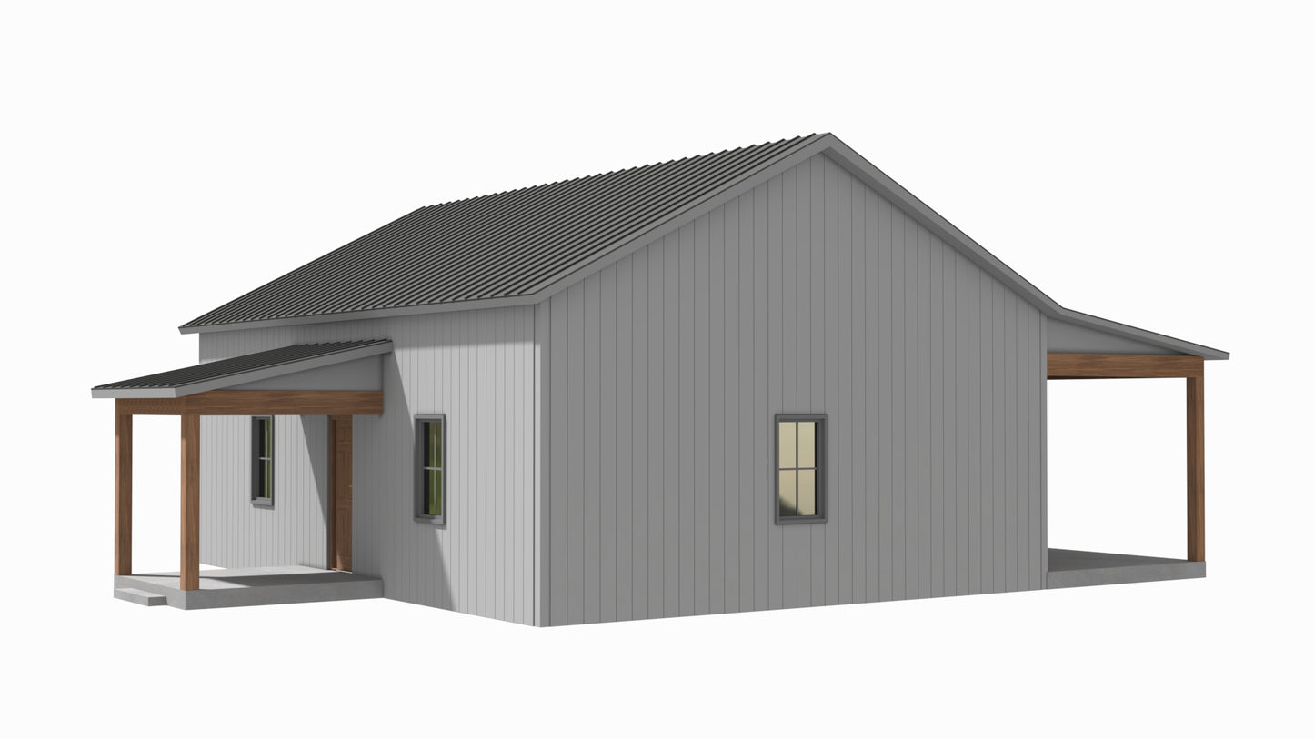 BCO-40131-A Angelo Barndominium House Plan