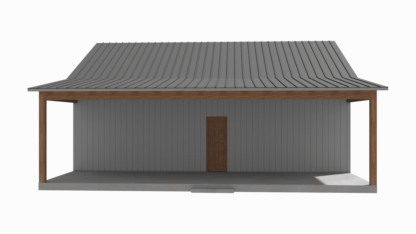 BCO-40131-A Angelo Barndominium House Plan