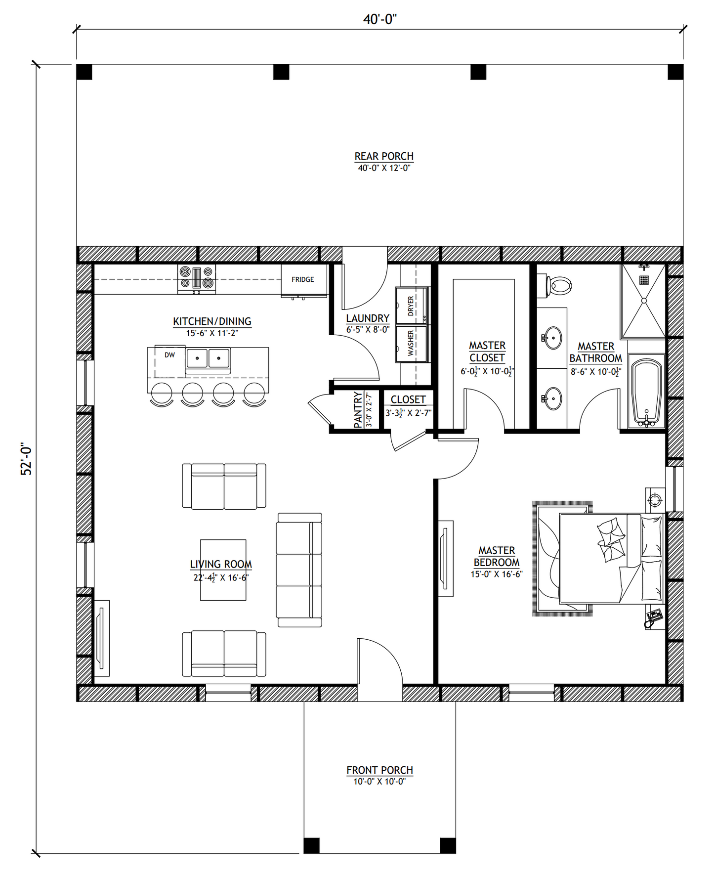 BCO-40131-A Angelo Barndominium House Plan