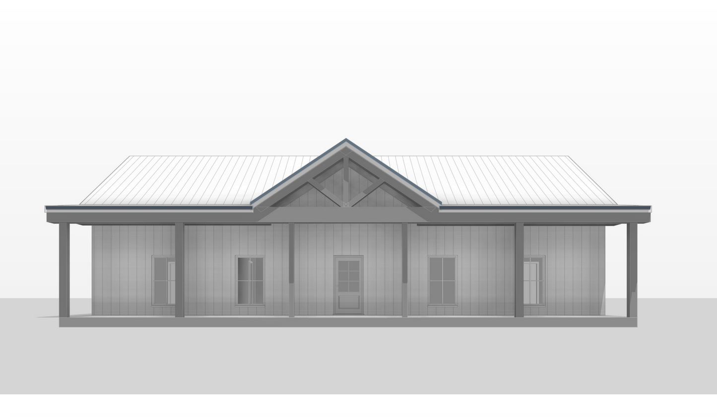 BCO-40133 Becky Barndominium House Plans