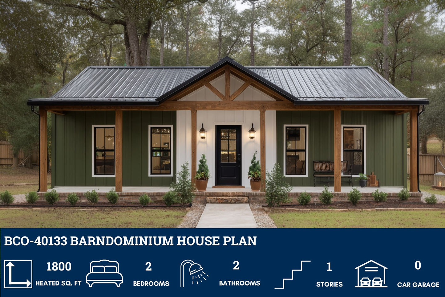 BCO-40133 Barndominium House Plans
