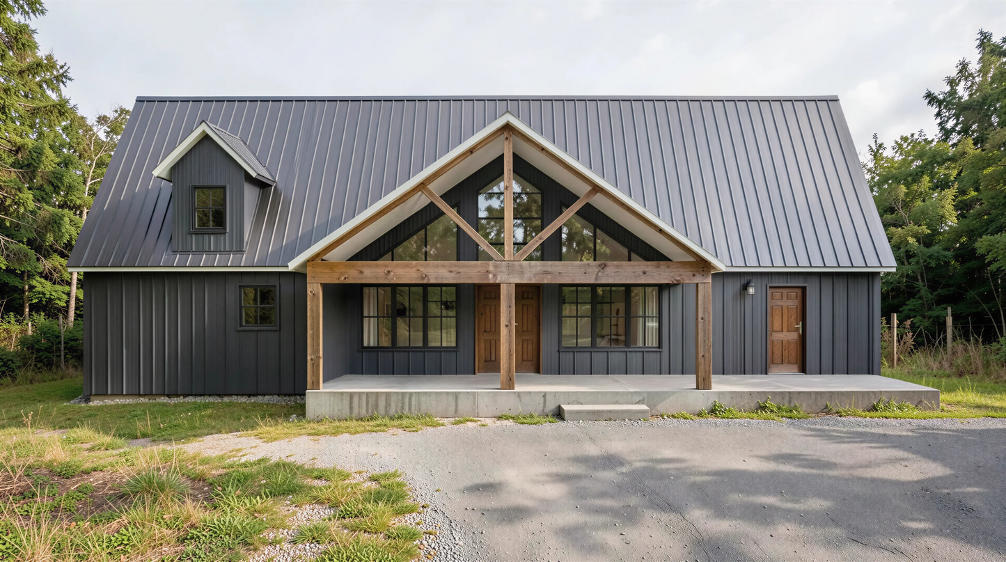 BCO-40134-P Peters Barndominium House Plan