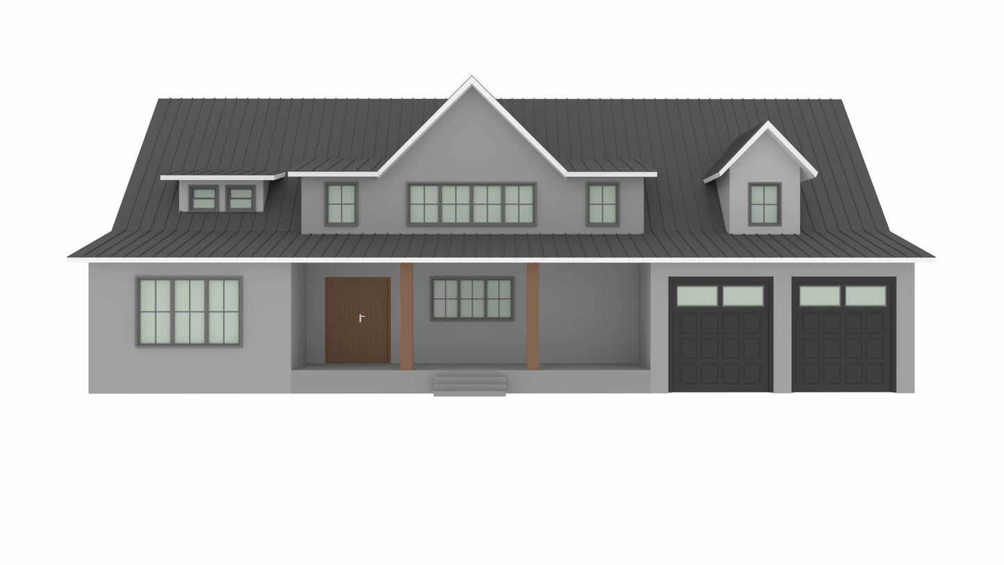 BCO-40134-P Peters Barndominium House Plan
