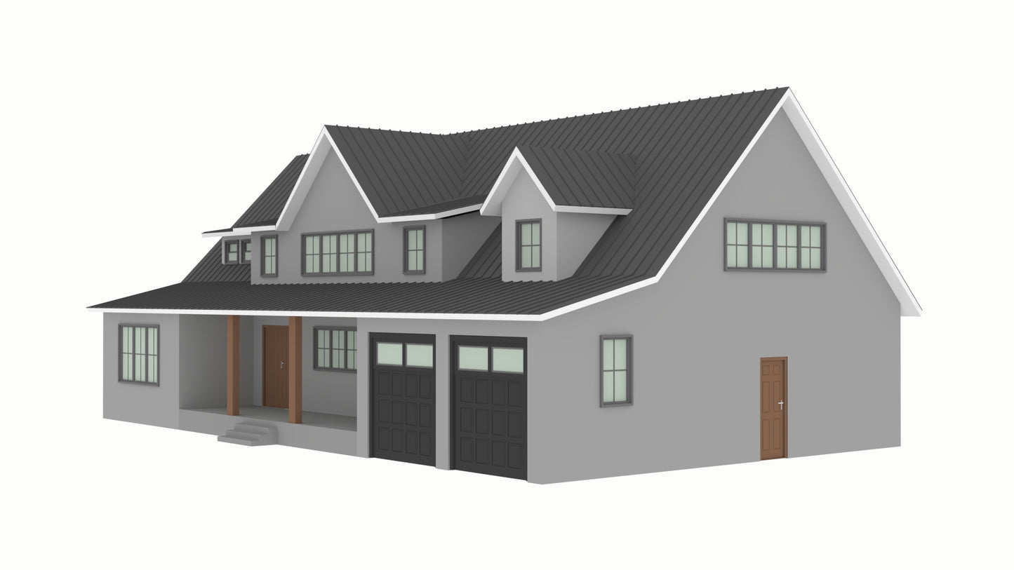 BCO-40134-P Peters Barndominium House Plan
