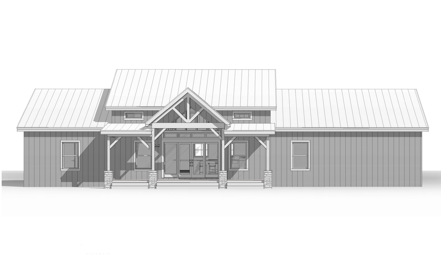 BCO-40136-T Turnip Barndominium House Plan