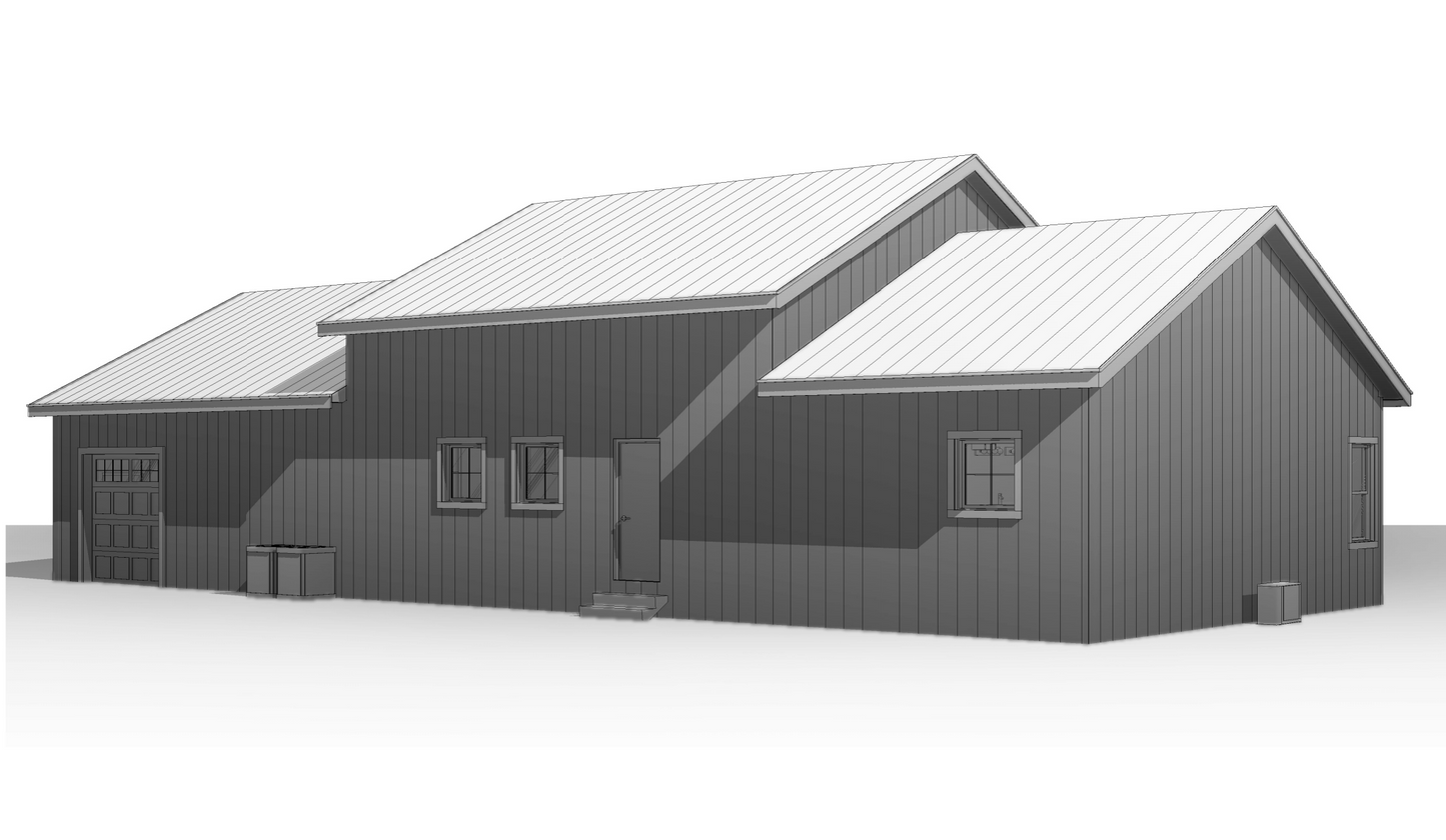 BCO-40136-T Turnip Barndominium House Plan