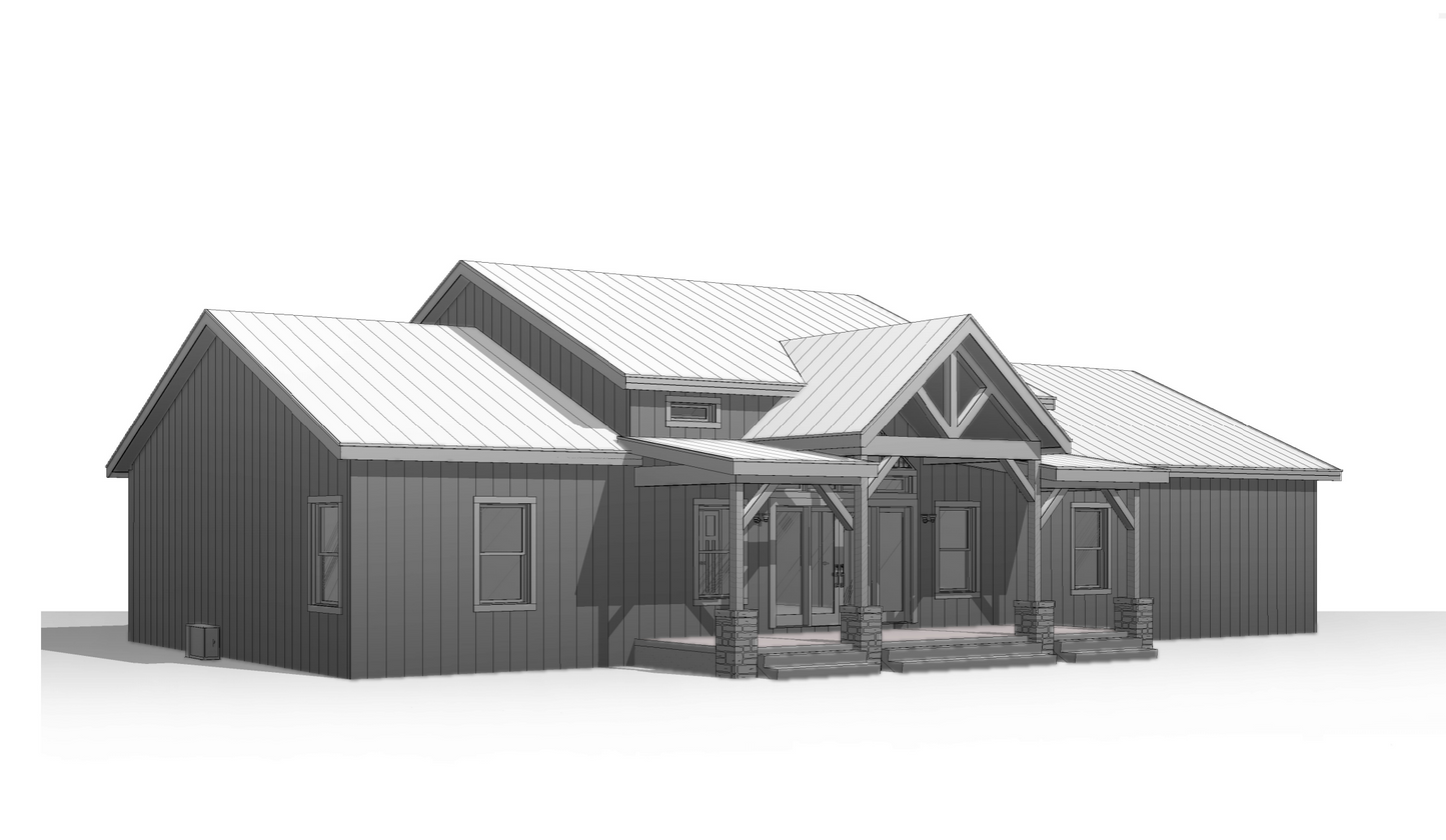 BCO-40136-T Turnip Barndominium House Plan