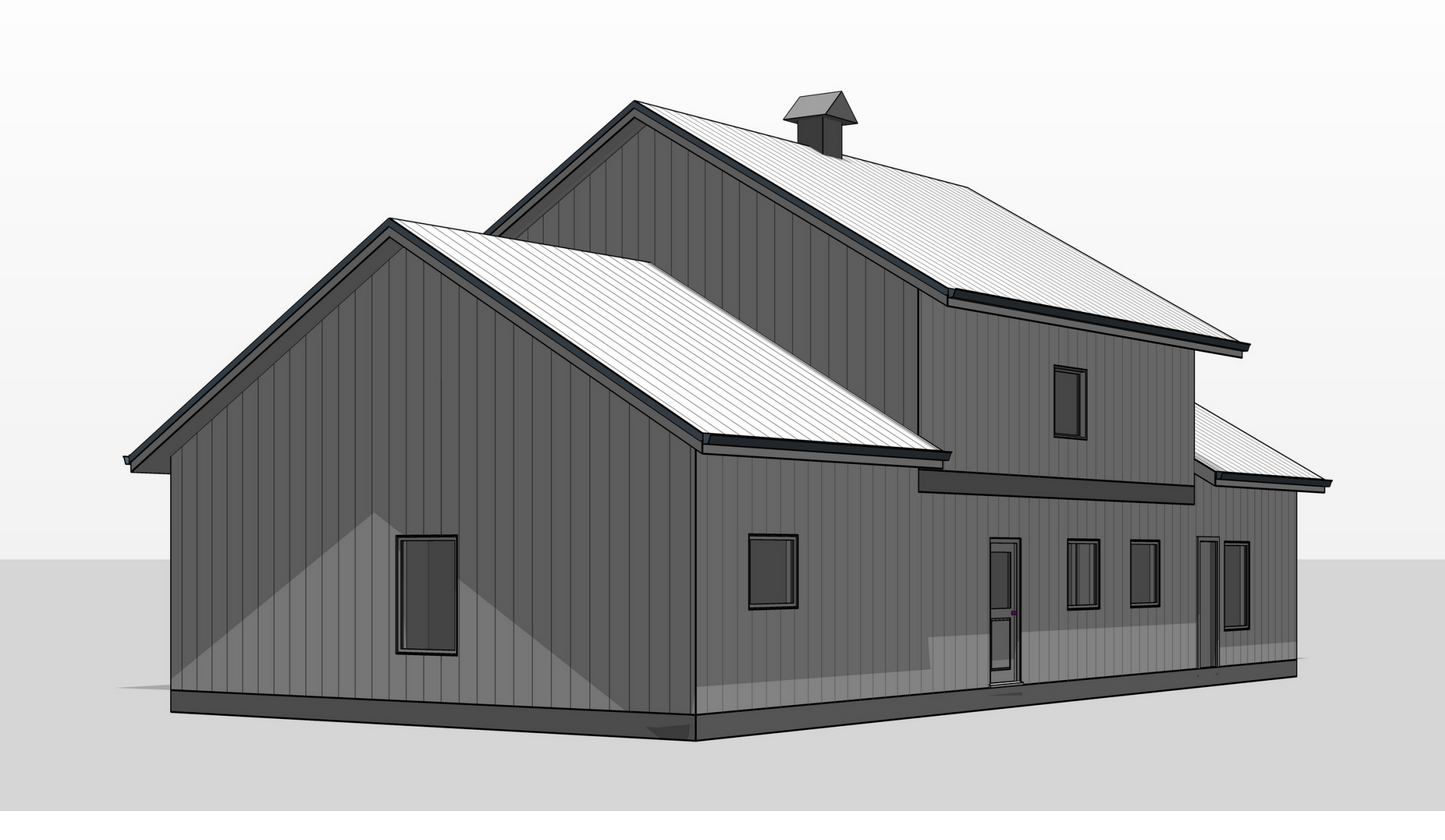 BCO-40136 Corine Barndominium House Plan