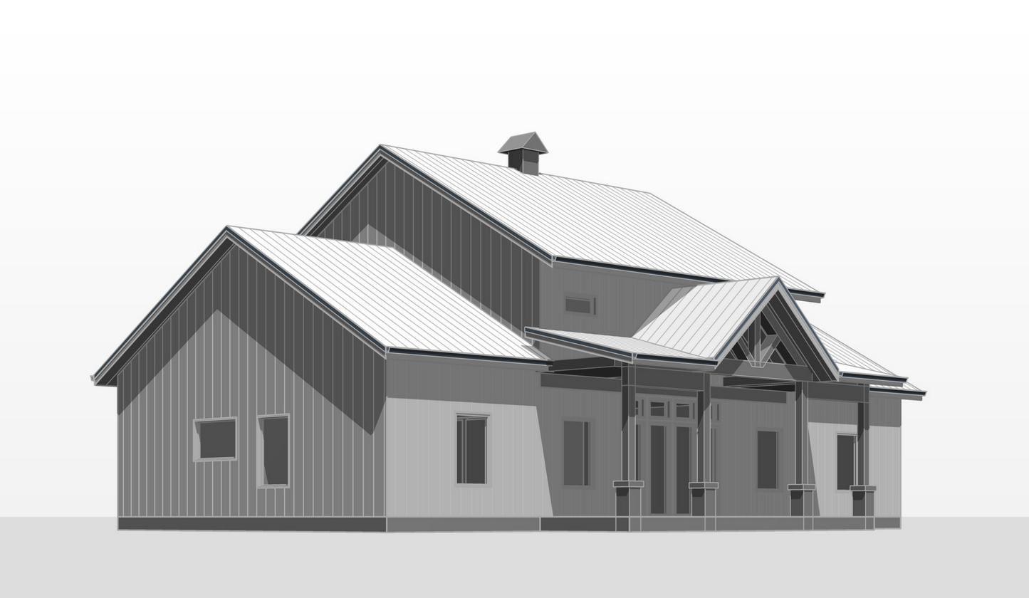 BCO-40136 Corine Barndominium House Plan