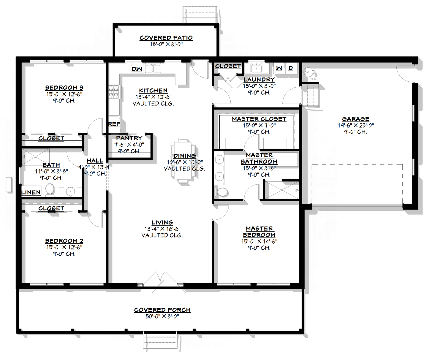 BCO-40137 Moses Barndominium House Plan