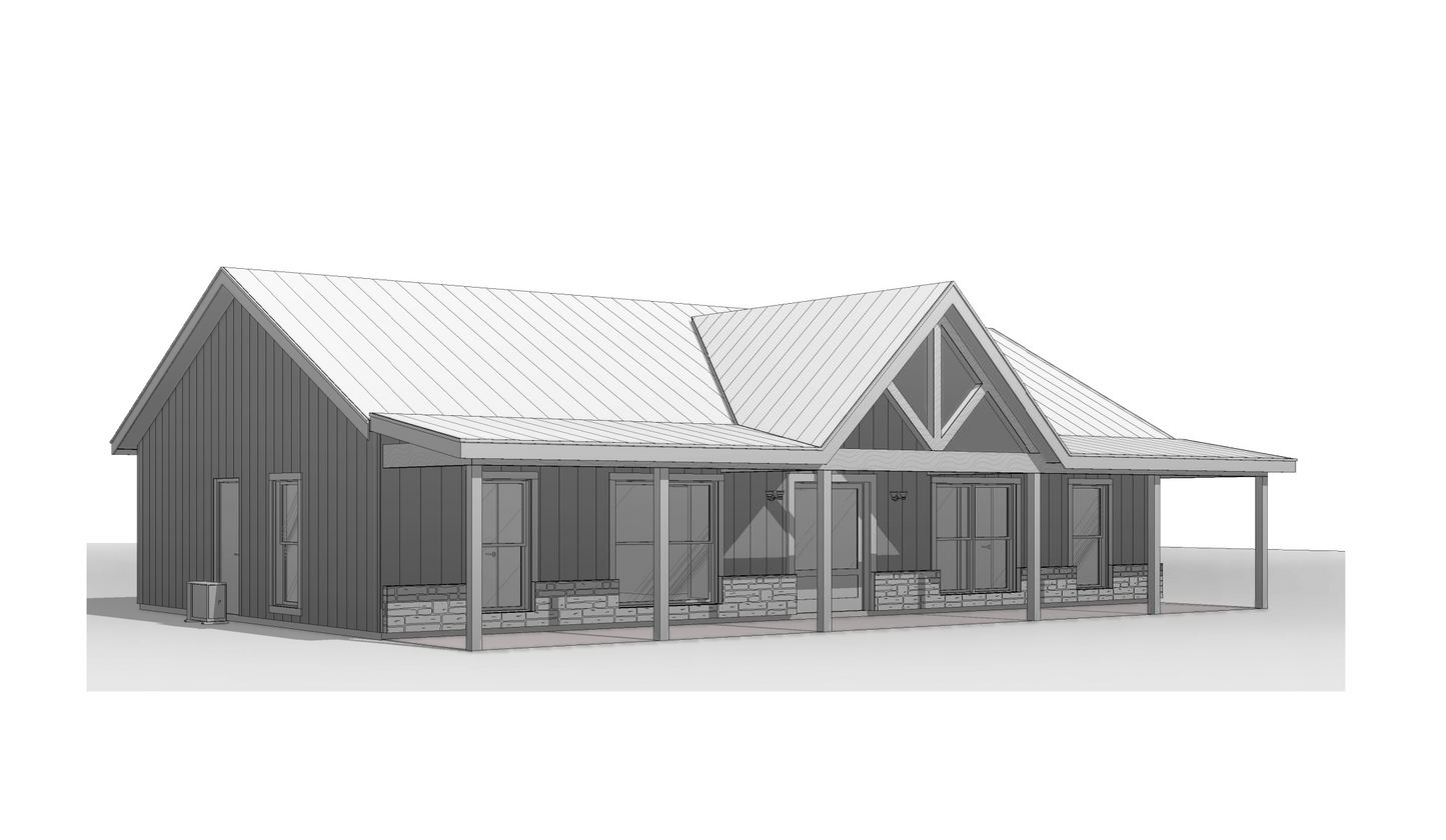 BCO-40139 Richard Barndominium House Plan