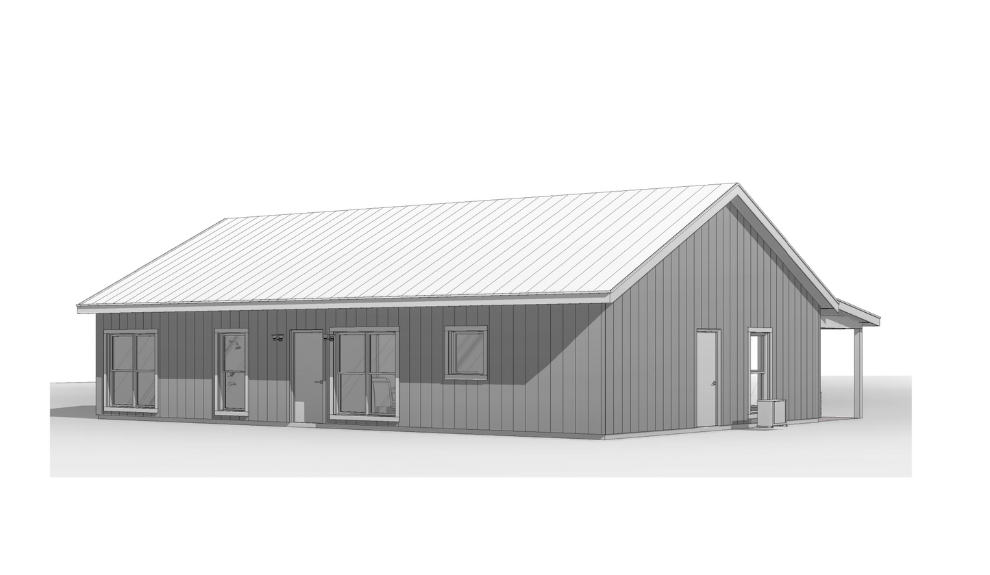 BCO-40139 Richard Barndominium House Plan