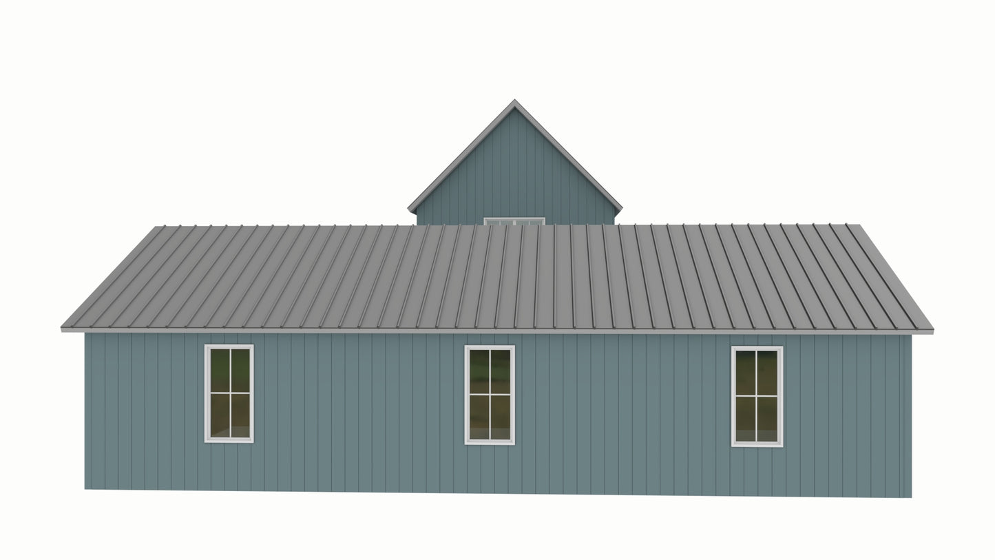 BCO-40141-C Clawson Barndominium House Plan