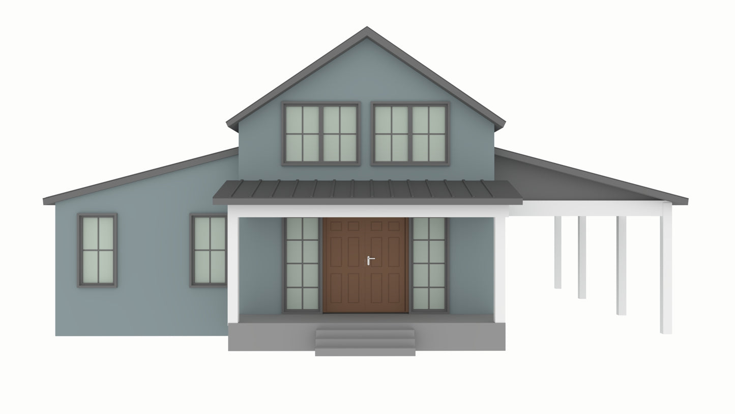 BCO-40141-D Dwayne Barndominium House Plan