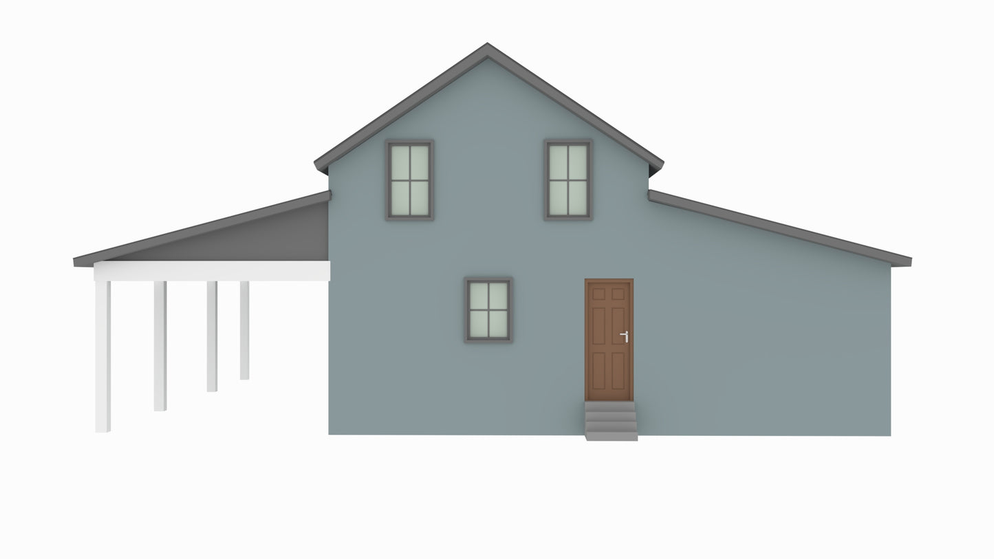 BCO-40141-D Dwayne Barndominium House Plan