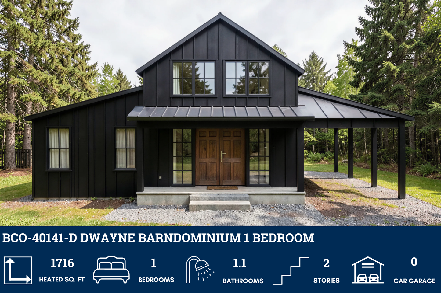 BCO-40141-D Dwayne Barndominium House Plan