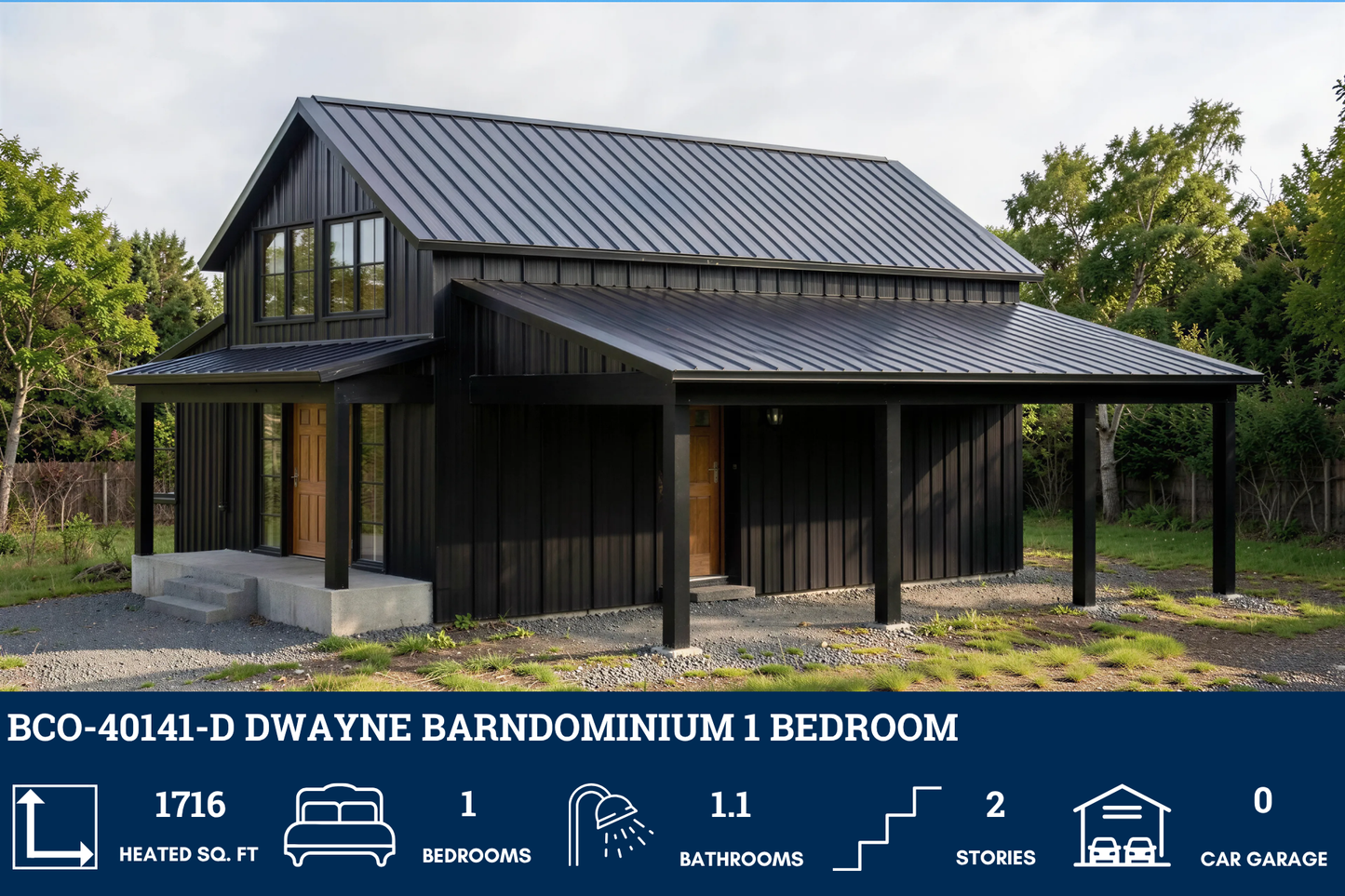 BCO-40141-D Dwayne Barndominium House Plan