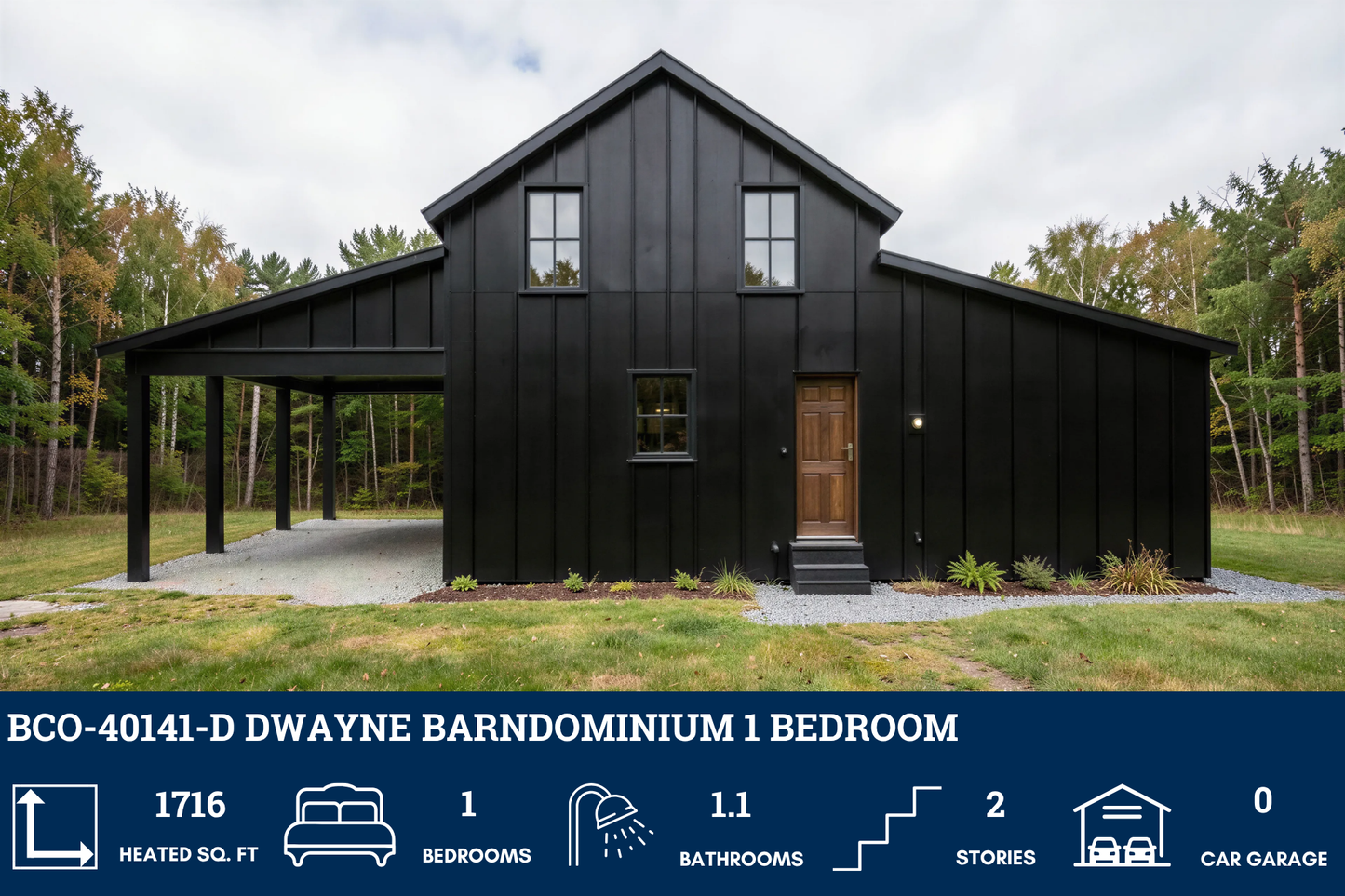 BCO-40141-D Dwayne Barndominium House Plan