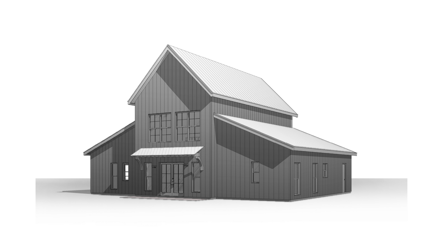 BCO-40141-M Mason Barndominium House Plan