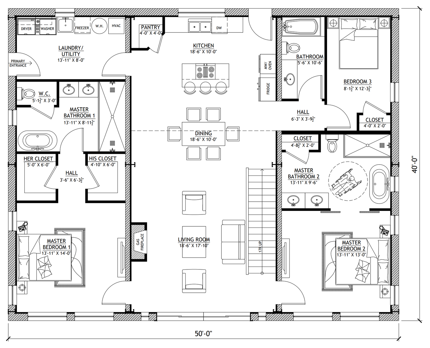 BCO-40141-N Nora Barndominium House Plan