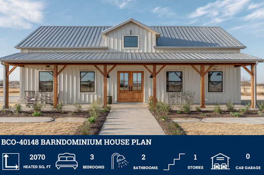 BCO-40148 Barndominium House Plan