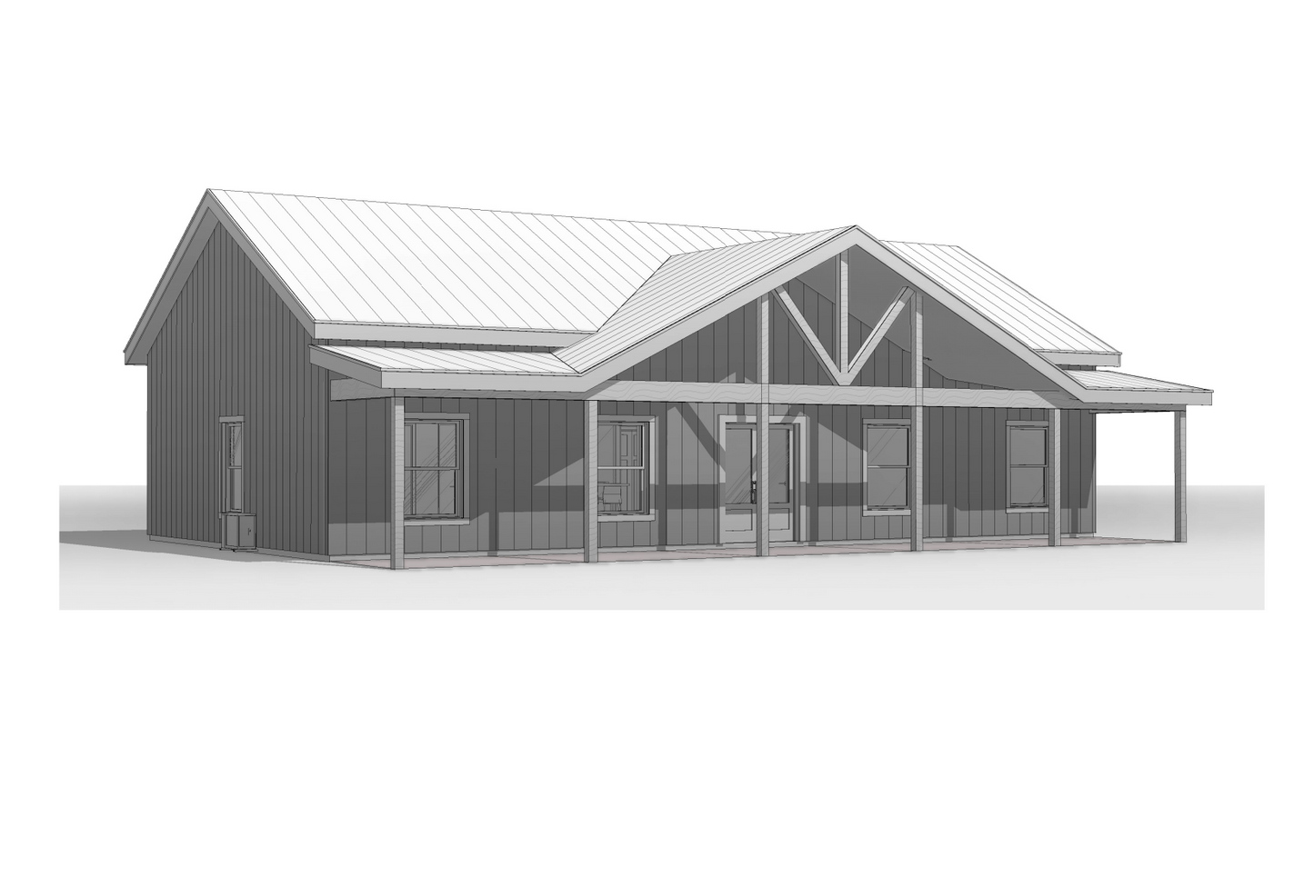 BCO-40149 Julie Barndominium House Plan