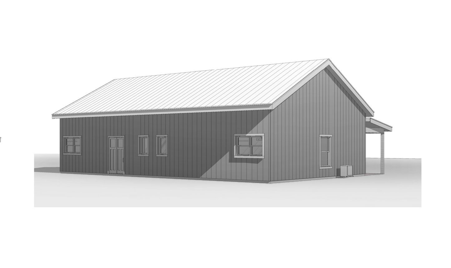 BCO-40149 Julie Barndominium House Plan