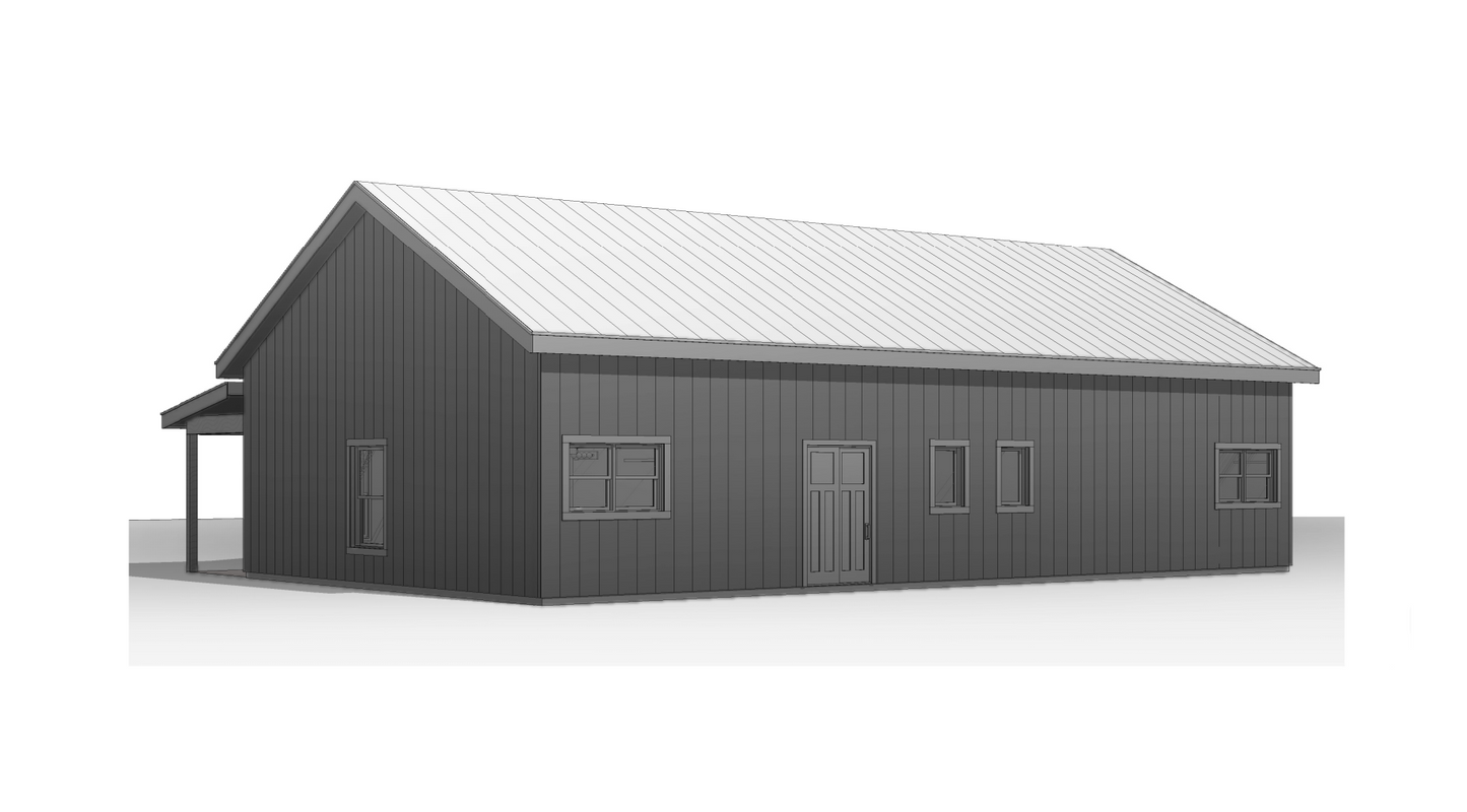 BCO-40149 Julie Barndominium House Plan