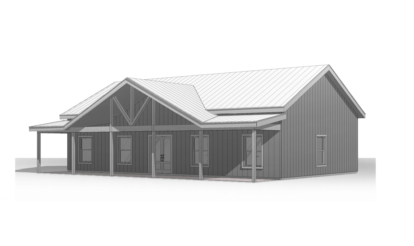 BCO-40149 Julie Barndominium House Plan