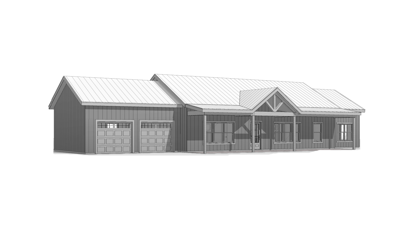 BCO-40151 Angelica Barndominium House Plan