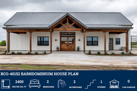 BCO-40152 Barndominium House Plan