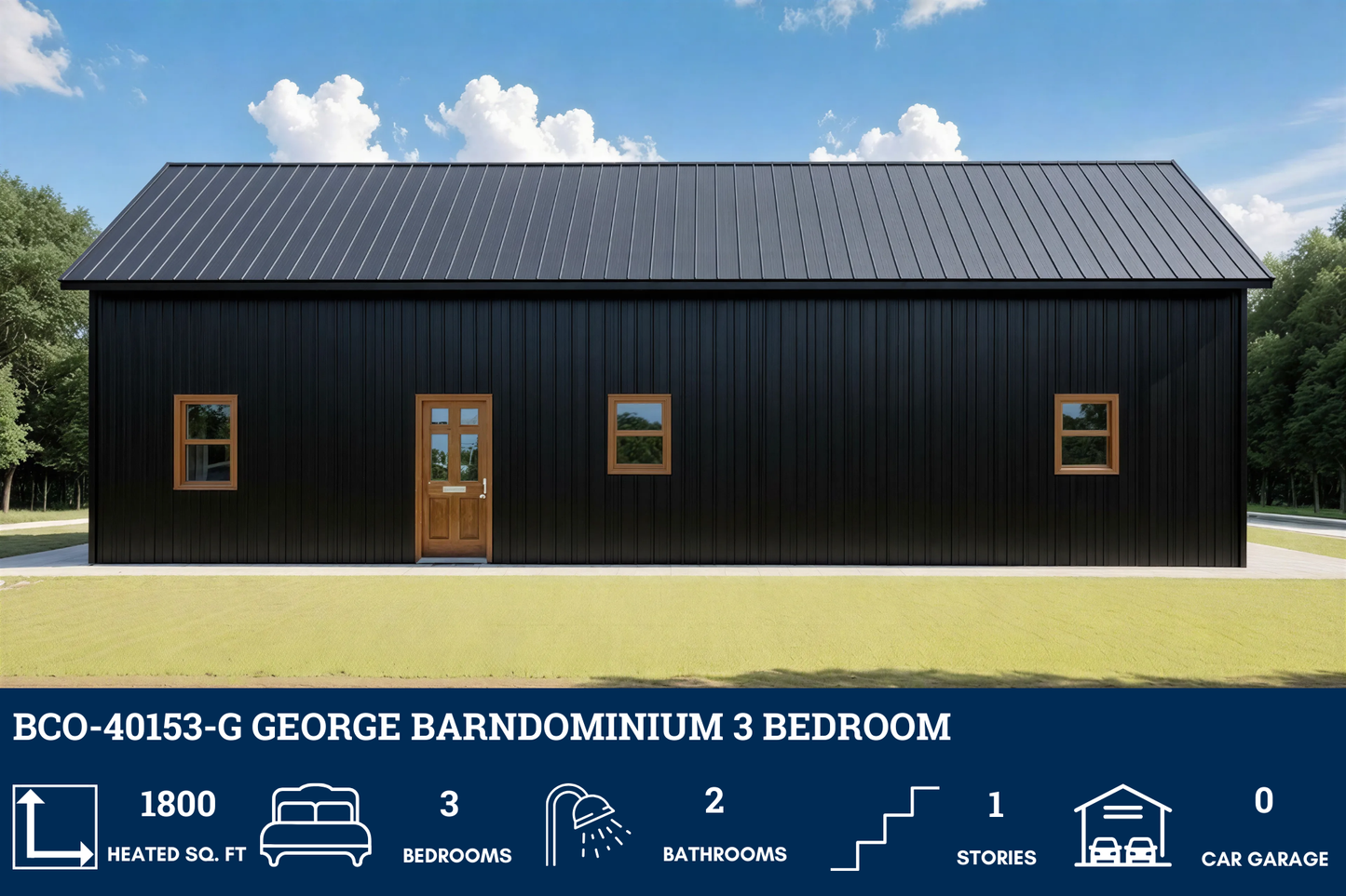 BCO-40153-G George Barndominium House Plan