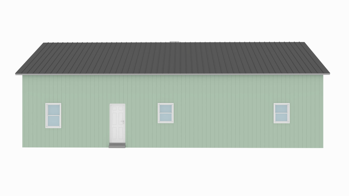 BCO-40153-G George Barndominium House Plan