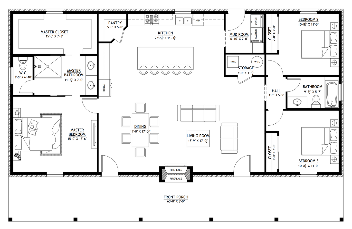 BCO-40153-G George Barndominium House Plan
