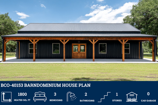 BCO-40153 Barndominium House Plan