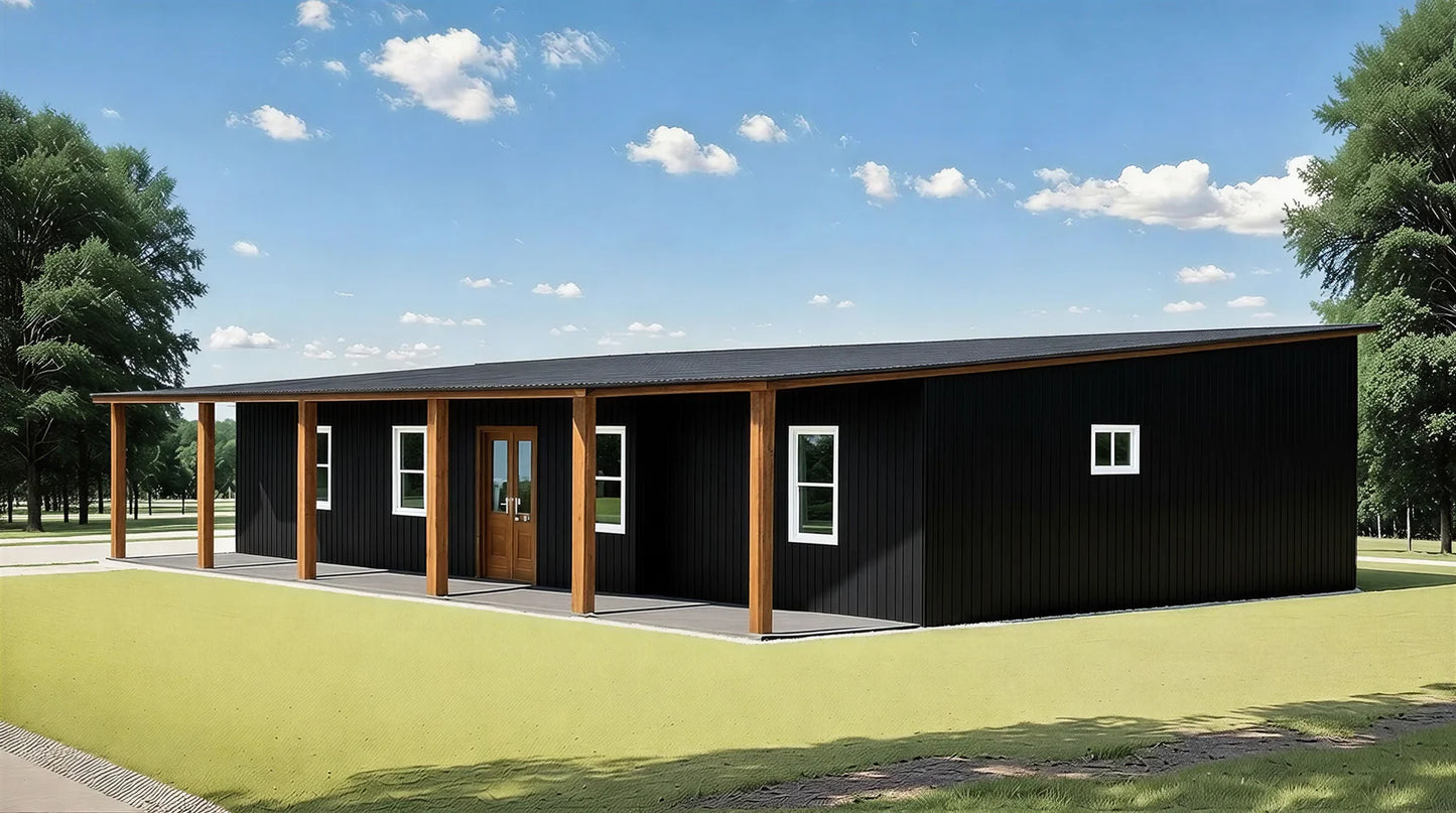 BCO-40153-W Wyatt Barndominium House Plan