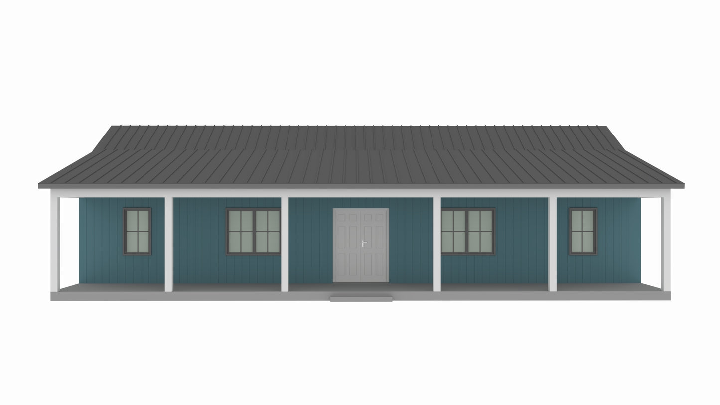 BCO-40154-L Linsey Barndominium House Plan