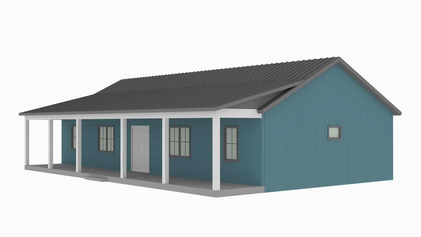 BCO-40154-L Linsey Barndominium House Plan