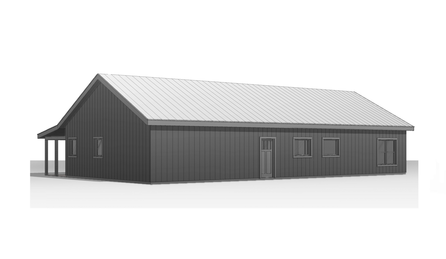 BCO-40154 Layla Barndominium House Plan
